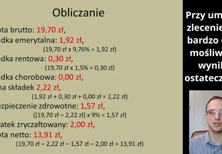 22 800 zł brutto na umowę zlecenie - ile wyniesie netto?