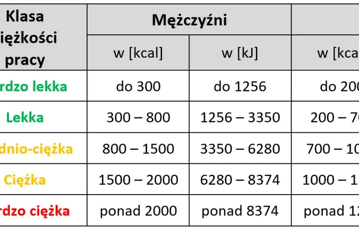Jak obliczyć wydatek energetyczny pracownika i uniknąć błędów w ocenie