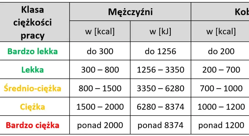 Jak obliczyć wydatek energetyczny pracownika i uniknąć błędów w ocenie