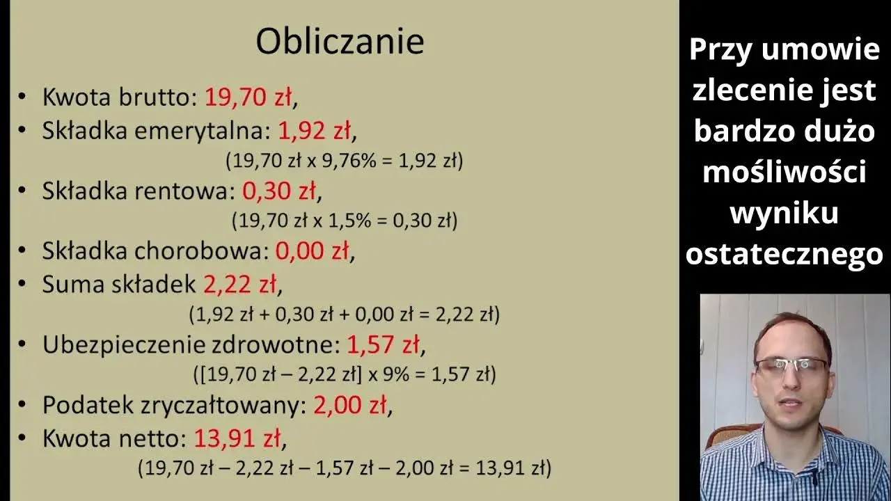 22 800 zł brutto na umowę zlecenie - ile wyniesie netto?