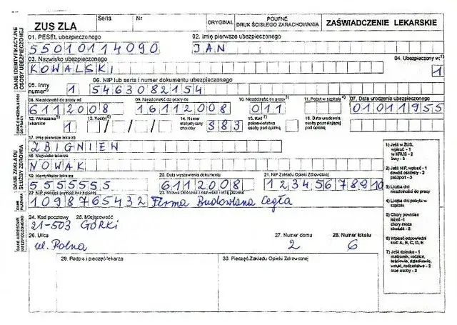 Zdjęcie Zwolnienie lekarskie na stażu – na kogo wystawić, aby uniknąć problemów?